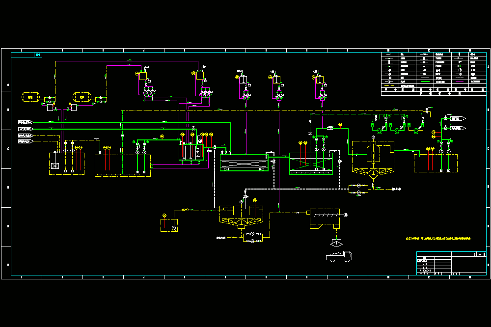 电厂废水处理系统CAD图.dwg