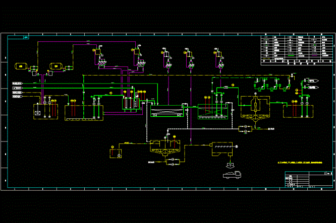 电厂废水处理系统CAD图.dwg