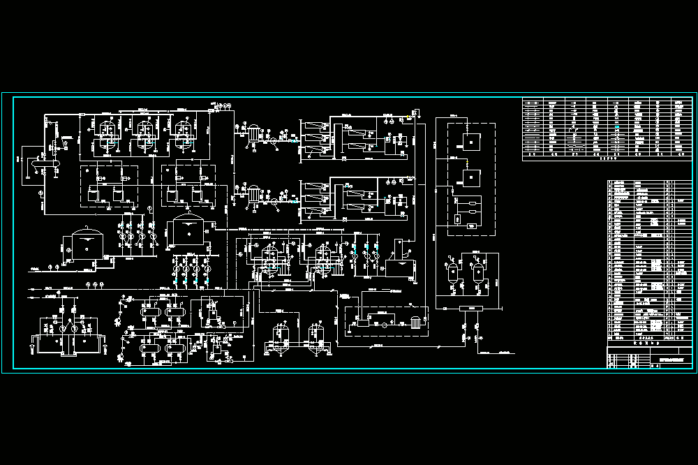 电厂锅炉补给水CAD图.dwg