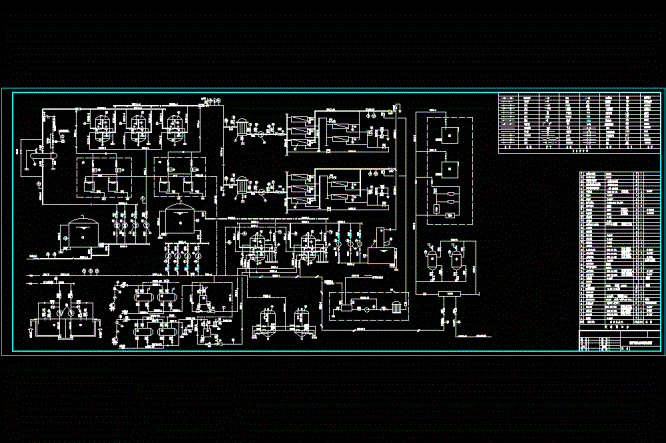电厂锅炉补给水CAD图.dwg