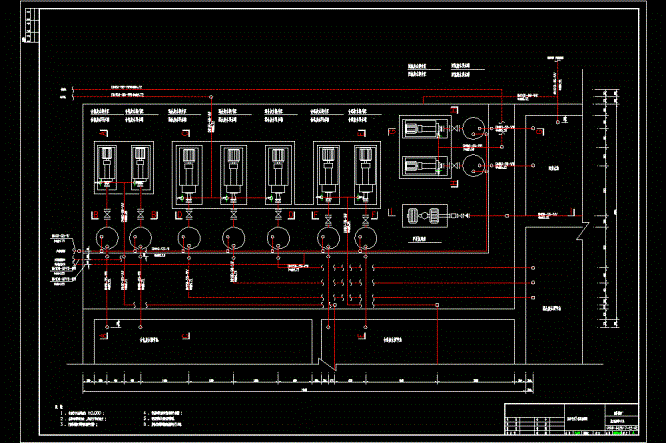 电镀厂废水处理管道CAD图.dwg