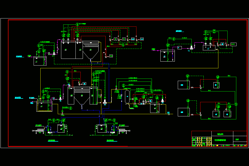 电镀废水自动控制系统CAD图.dwg