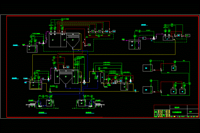 电镀废水自动控制系统CAD图.dwg