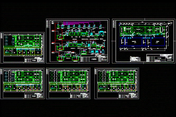 电镀废水处理CAD总图.dwg