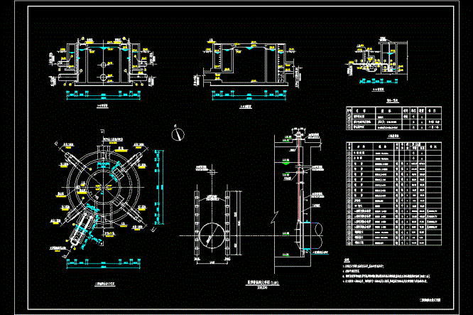二沉池配水井工艺CAD图.dwg