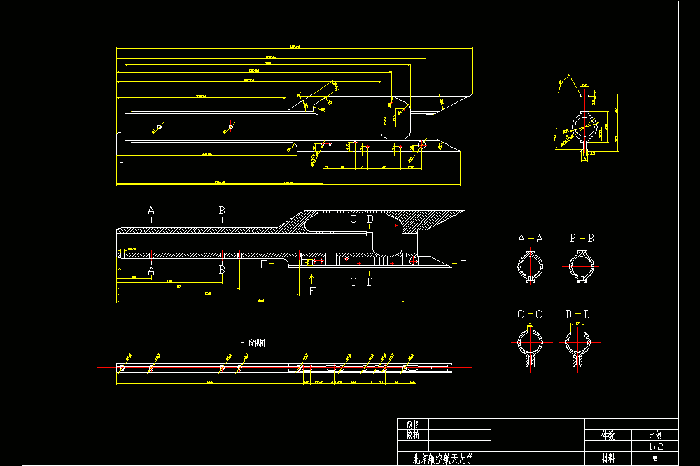 型材加工图CAD图纸.dwg