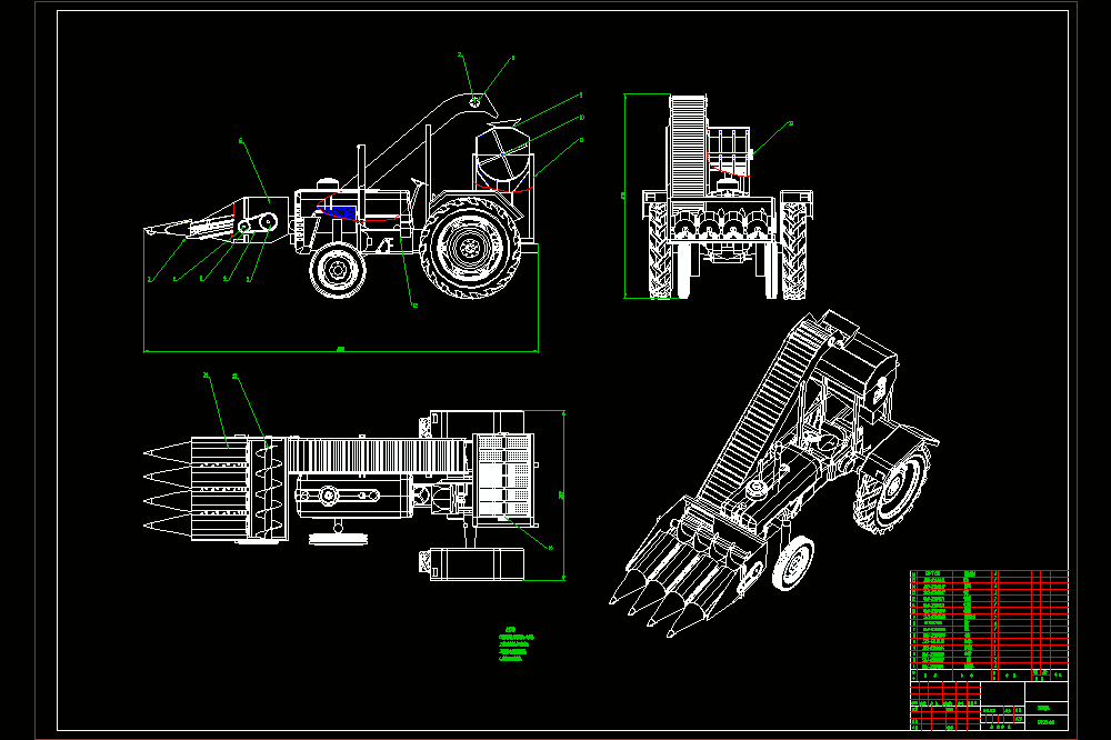 背负式玉米收获机设计（CAD图纸+SolidWorks三维模型+说明书）.zip