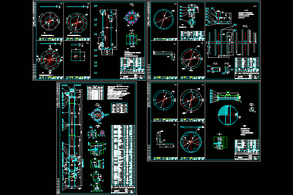 废水处理塔全套CAD图.dwg