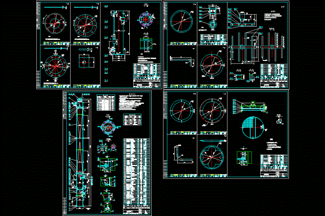 废水处理塔全套CAD图.dwg