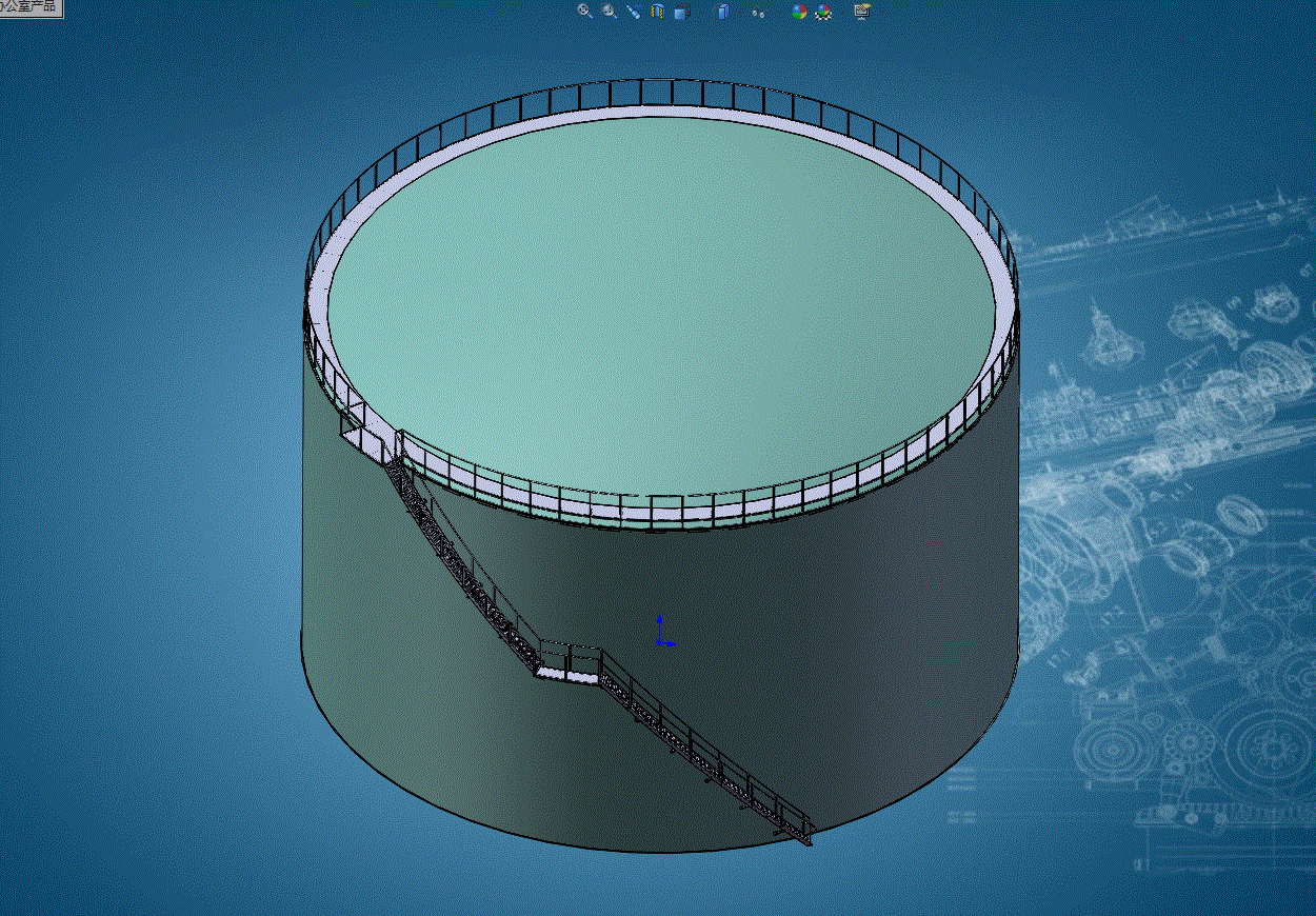 11000立方大型储罐设计SolidWorks三维图纸3D模型.zip