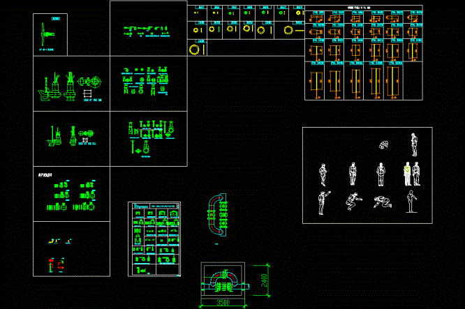 常用的管阀件CAD图块.dwg