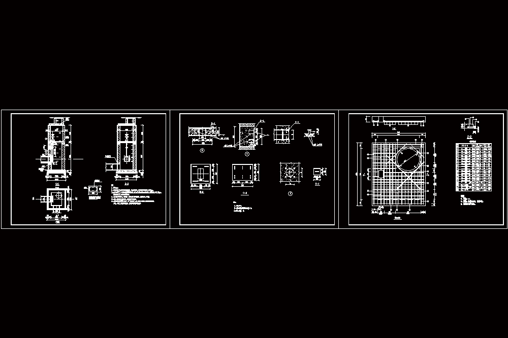 河道截污管道闸门井结构详CAD图.dwg