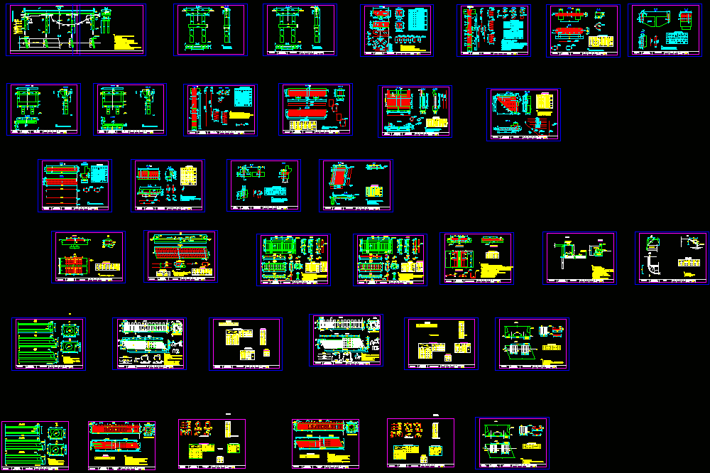 简支梁桥梁完整施工CAD图.dwg