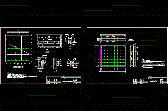 滤头滤板安装大样CAD图.dwg