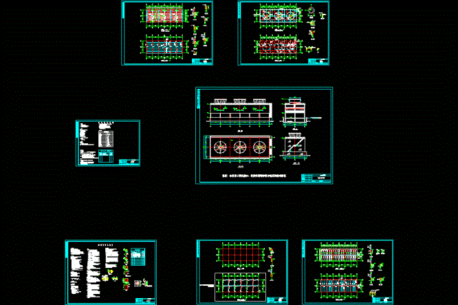 冷却塔结构施工CAD图纸.dwg