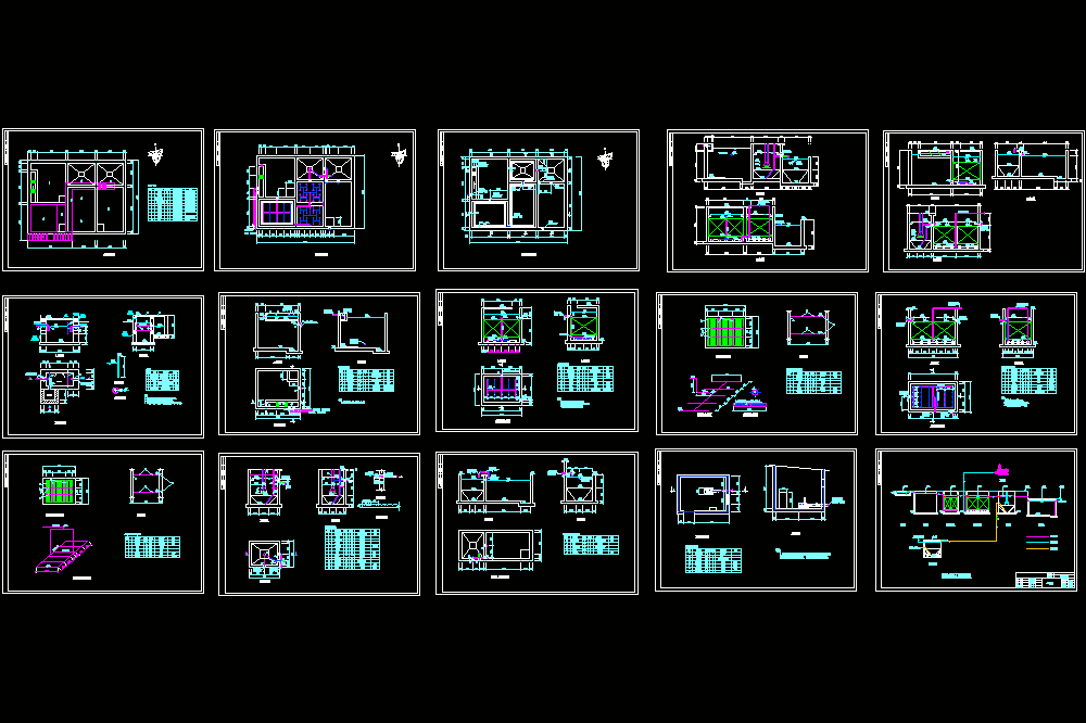 某宾馆污水处理工艺CAD图.dwg