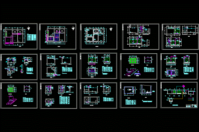 某宾馆污水处理工艺CAD图.dwg