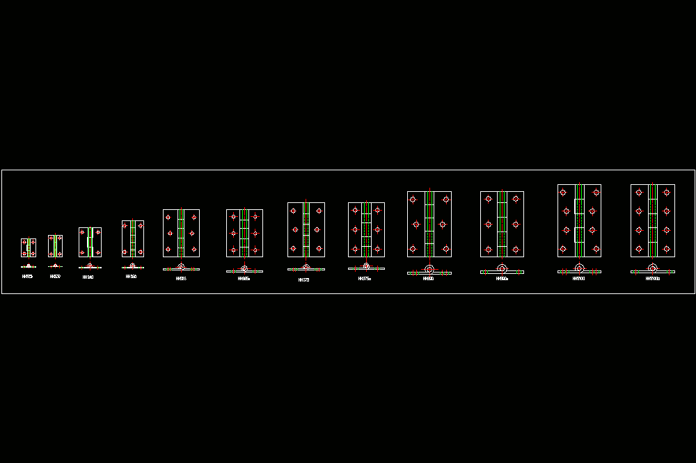 合页CAD图纸大全.dwg