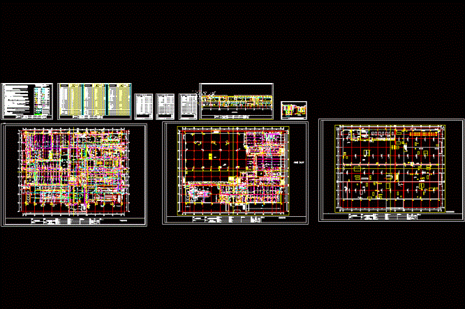某厂房消防及给排水施工CAD图.dwg