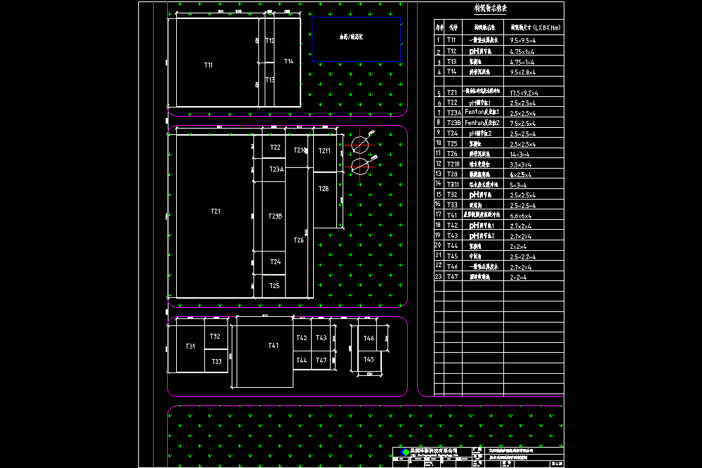 方正废水设计CAD图纸.zip