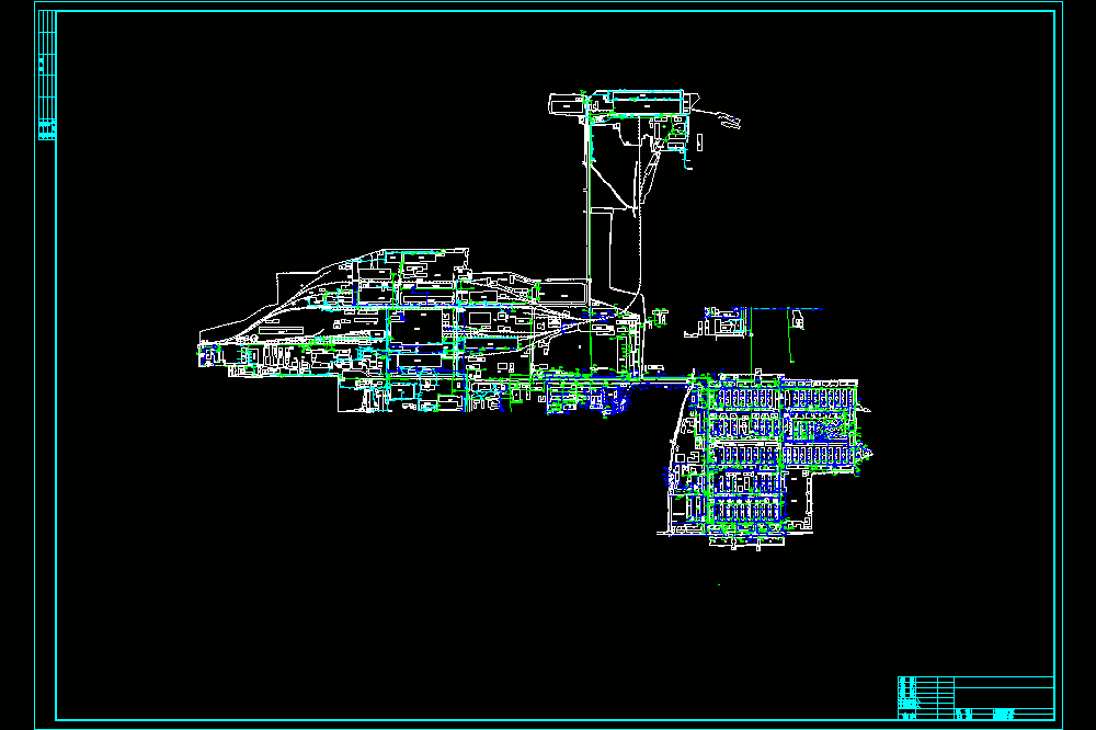 某厂区给排水系统总平面CAD图.dwg