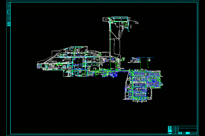 某厂区给排水系统总平面CAD图.dwg
