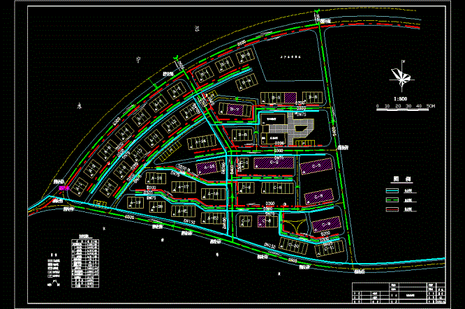 给排水规划总平面CAD图.dwg