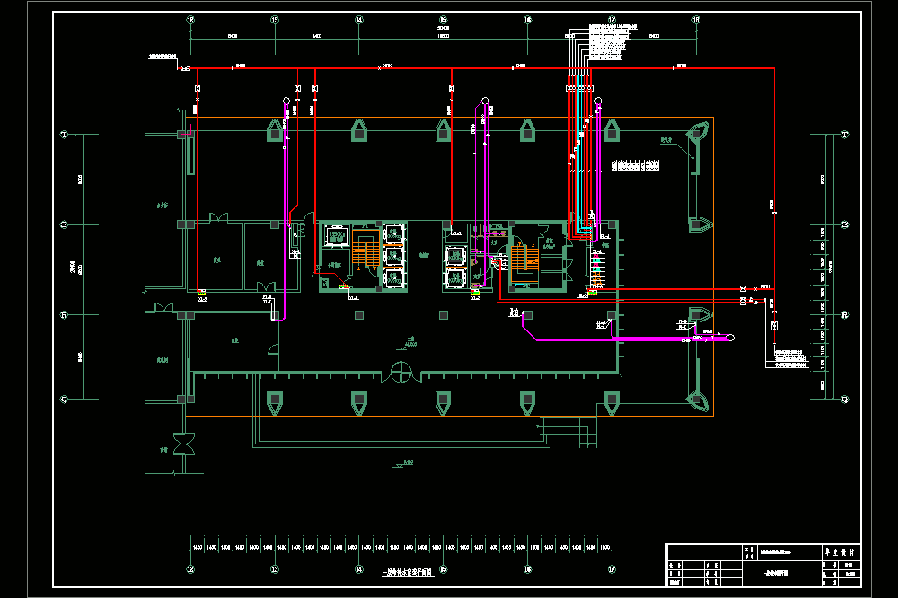 扬州市税务局综合楼建筑给水排水工程设计（CAD图纸+说明书）.zip