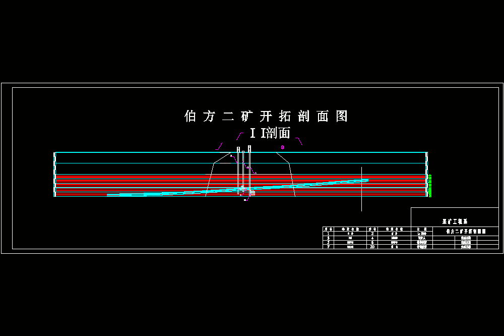 伯方二矿3.0Mta新井设计（CAD图纸+说明书）.zip