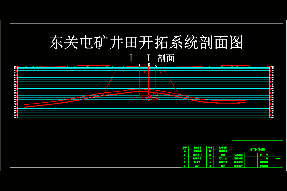 东关屯矿2.4Mta 新井设计（CAD图纸+说明书）.zip