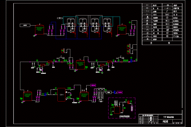 5T超纯水工艺流程CAD图.dwg