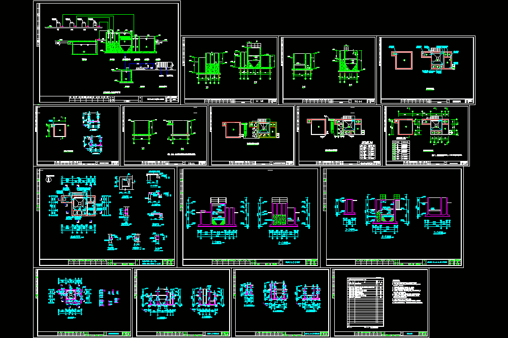 80t磷化废水工程施工CAD图.dwg