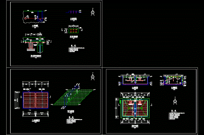 800吨生活污水SBR池CAD图纸.dwg