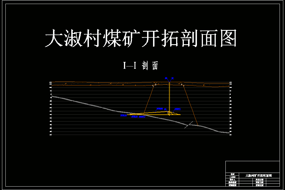 大淑村矿1.2Mta新井设计【含5张CAD图纸】.zip