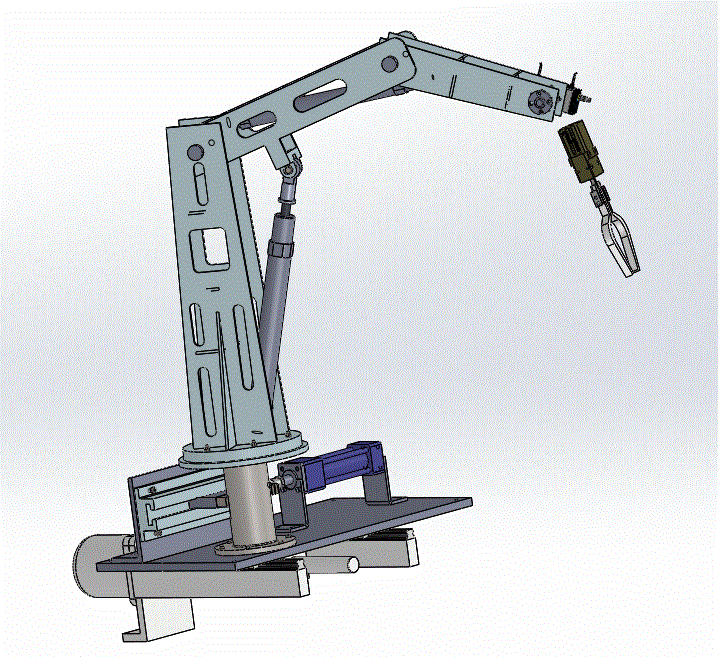 高炉上料机械手液压系统设计【三自由度】【含SOLIDWORKS】【原创】.zip