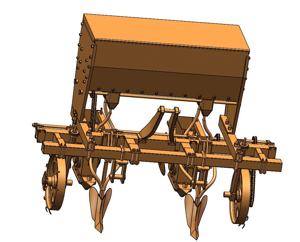 花生施肥播种双用机设计【含CAD图纸、说明书】【三维SolidWorks】.zip