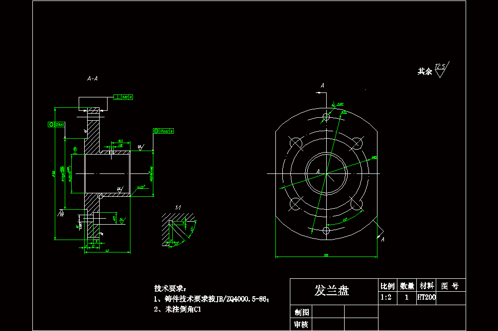 法兰盘零件机械加工工艺规程及其钻M8螺纹的工装夹具设计[削边宽100]【CAD图纸和文档打包】.zip