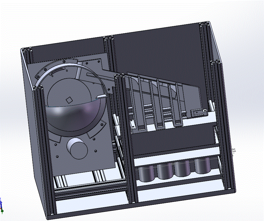 迷你硬币分拣机设计（分选机械）【含CAD图纸、说明书、三维SolidWorks】.zip