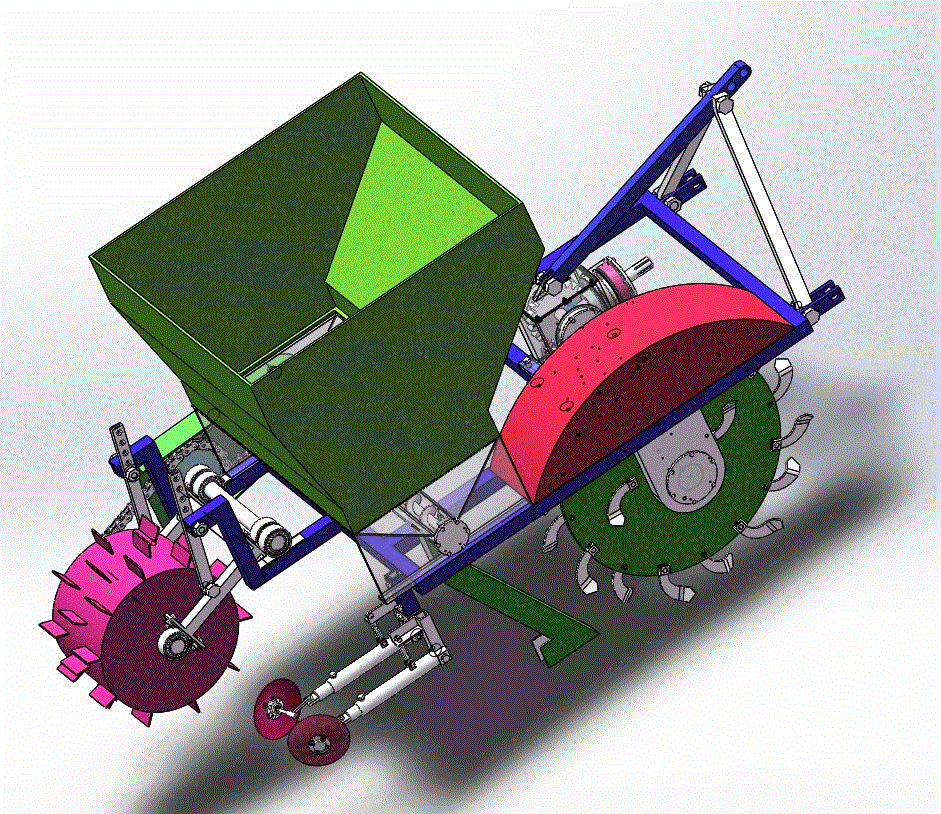果园开沟施肥机的设计【全套含SW三维3D建模和9张CAD图纸】.zip