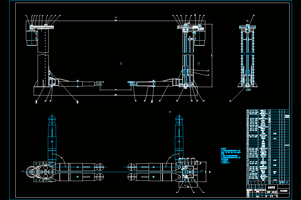 双柱机械式汽车举升机设计【含SOLIDWORKS三维、CAD图纸】.zip