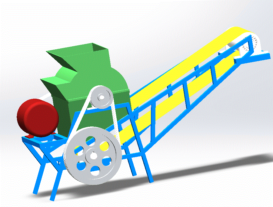 建筑垃圾粉碎机设计【含CAD图纸、说明书、三维SolidWorks】.zip