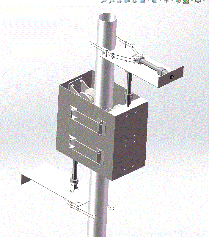 爬杆机器人SOLIDWORKS三维模型图.zip