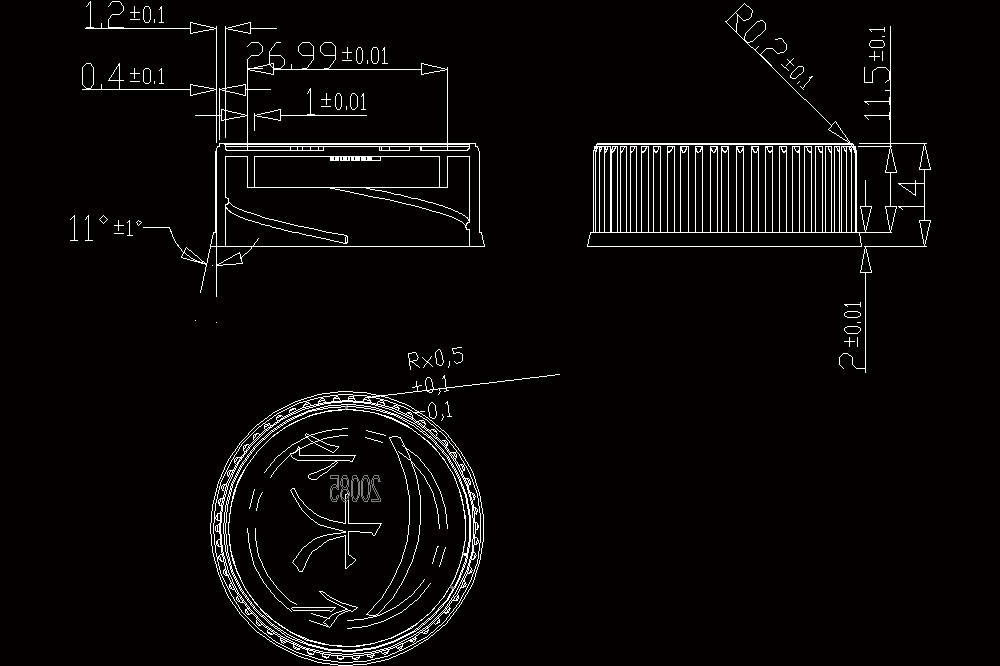 矿泉水瓶盖注塑成型工艺及模具设计（含全套CAD图纸）.zip