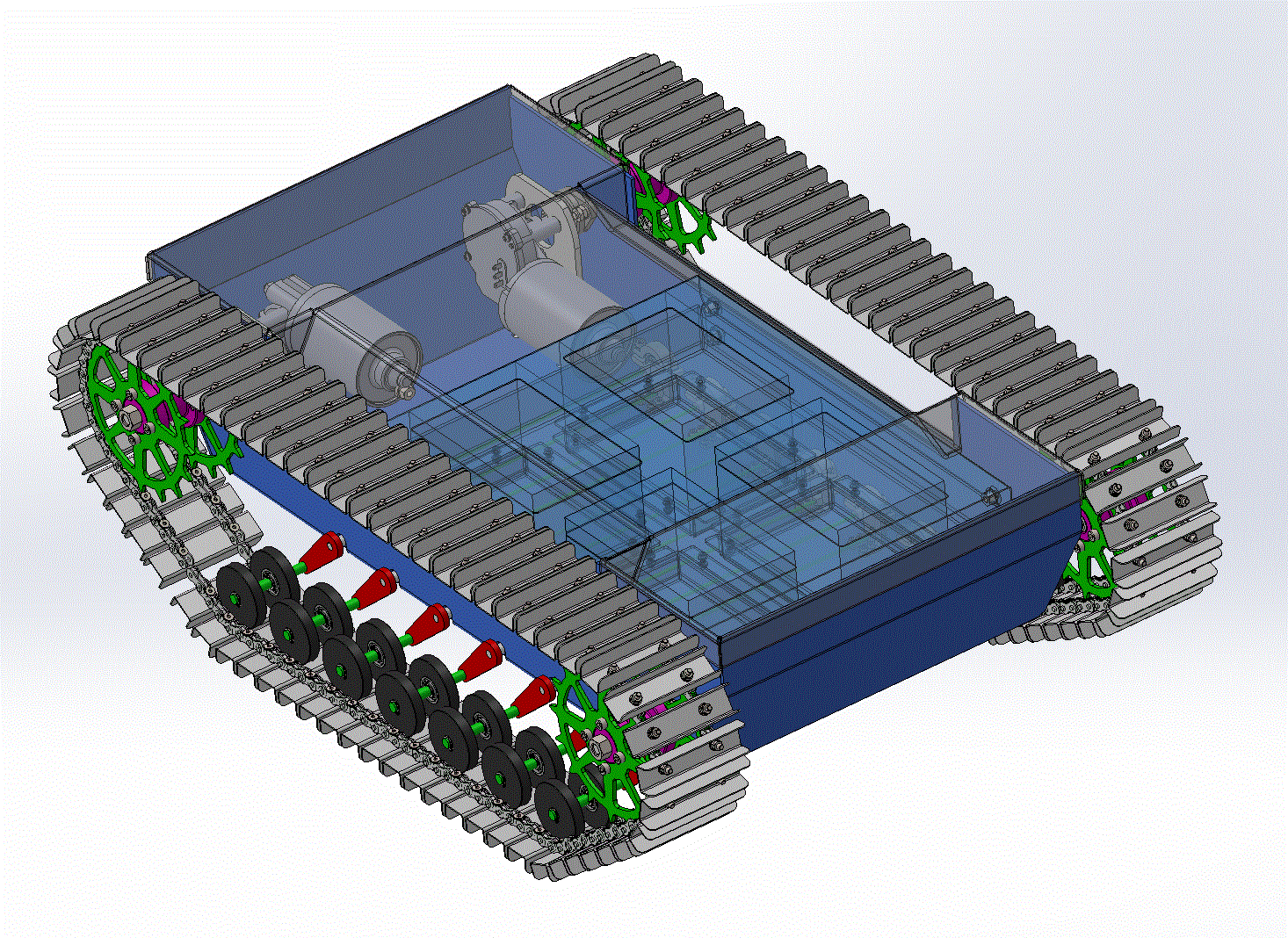 履带底盘结构3D图纸SW模型带STEP格式.zip