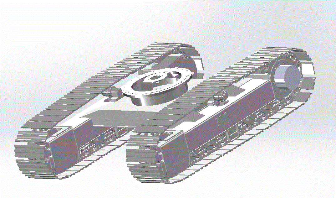 6T履带底盘3D模型SolidWorks三维.zip