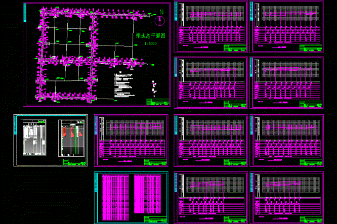 南方某城市道路排水CAD图.dwg