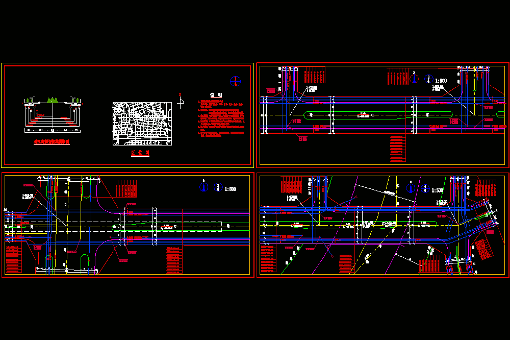 重庆某道路管线综合规划CAD图.dwg