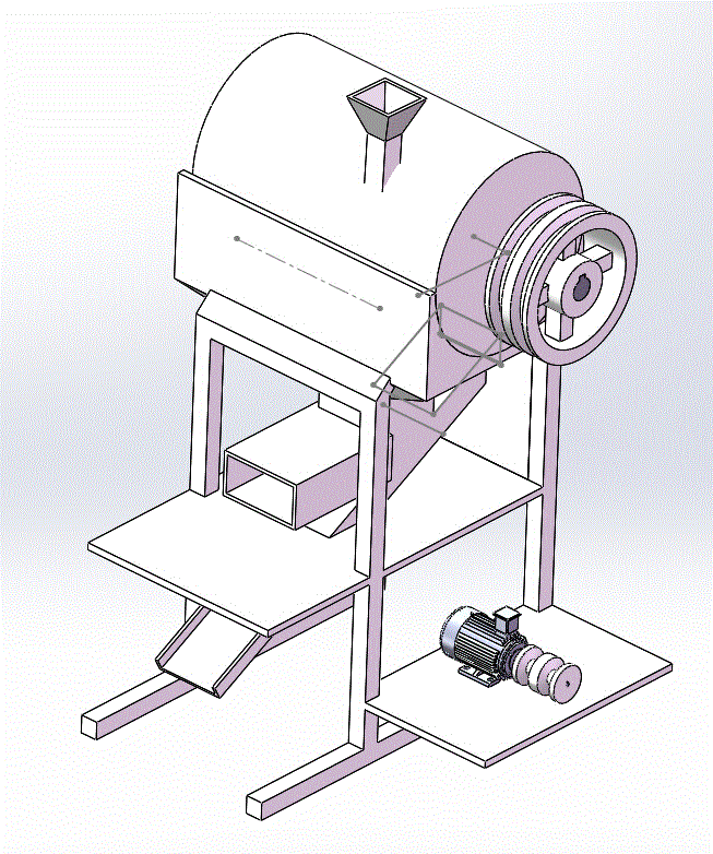 花生去壳机设计【cad图纸+solidworks三维模型+说明书+开题报告】.zip