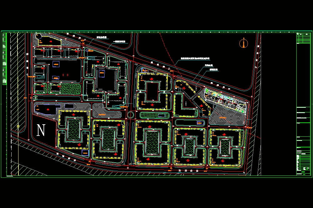 某公寓型小区给排水施工CAD图.dwg