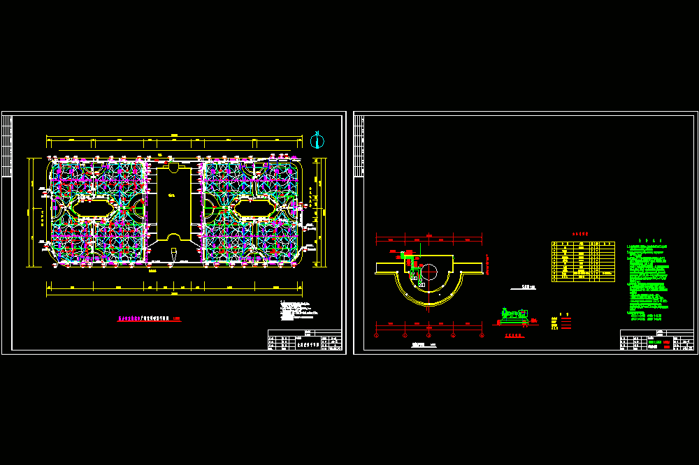 广场喷灌平面CAD图.dwg
